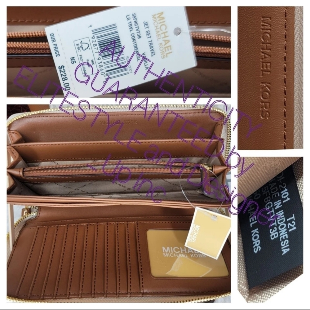 Michael Kors 2 Set Matching Designer Shoulder Bag Purse Tote Hanbag Wallet NWT - Picture 8 of 14